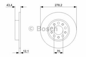 Фото Гальмівний диск Bosch 0 986 479 292