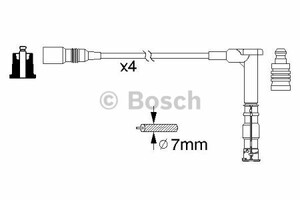 Фото Комплект дротів запалювання Bosch 0 986 356 351