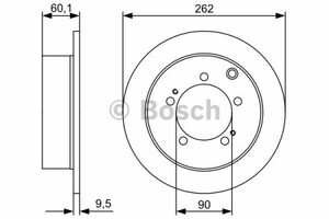 Фото Гальмівний диск Bosch 0 986 479 512