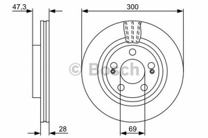 Фото Диск гальмівний Bosch 0 986 479 537