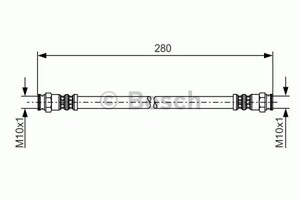 Фото Гальмівний шланг Bosch 1 987 481 199