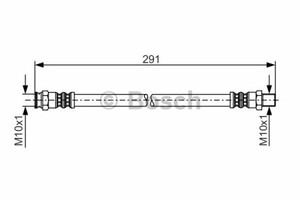 Фото Гальмівний шланг Bosch 1 987 481 222