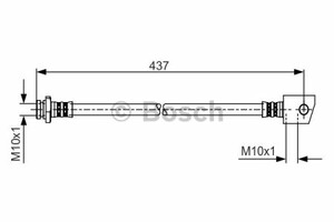 Фото Гальмівний шланг Bosch 1 987 481 231