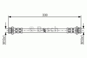 Фото Гальмівний шланг Bosch 1 987 481 252