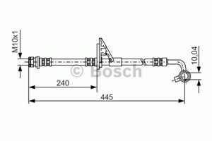 Фото Гальмівний шланг Bosch 1 987 481 318