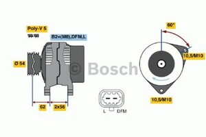 Фото Генератор Bosch 0 986 049 020