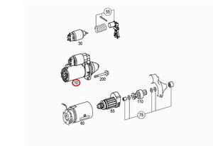 Фото Стартер Mercedes A 005 151 13 01