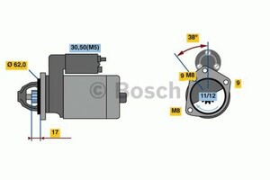 Фото Стартер Bosch 0 986 022 790