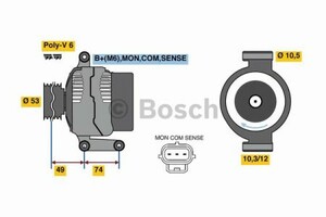 Фото Генератор Bosch 0 986 049 460