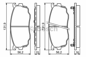 Фото Гальмівні колодки Bosch 0 986 494 258