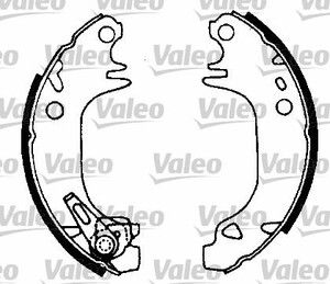 Фото Комплект гальмівних колодок Valeo 554693