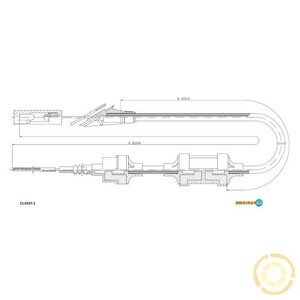 Фото Трос, керування зчепленням Adriauto 11.0107.1