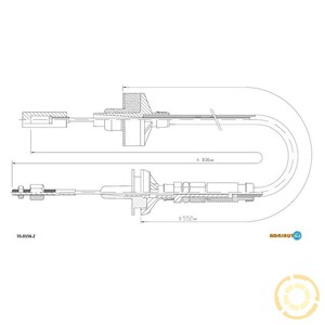 Фото Трос, керування зчепленням Adriauto 55.0156.2