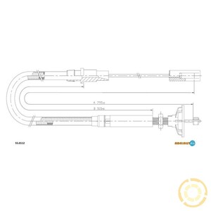 Фото Трос, керування зчепленням Adriauto 55.0112