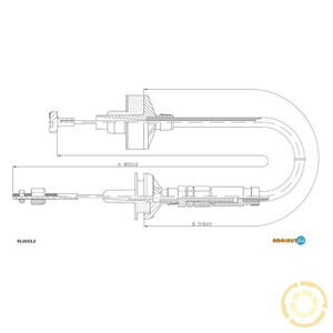 Фото Трос сцепления (ручн. регулировка) Adriauto 55.0153.2